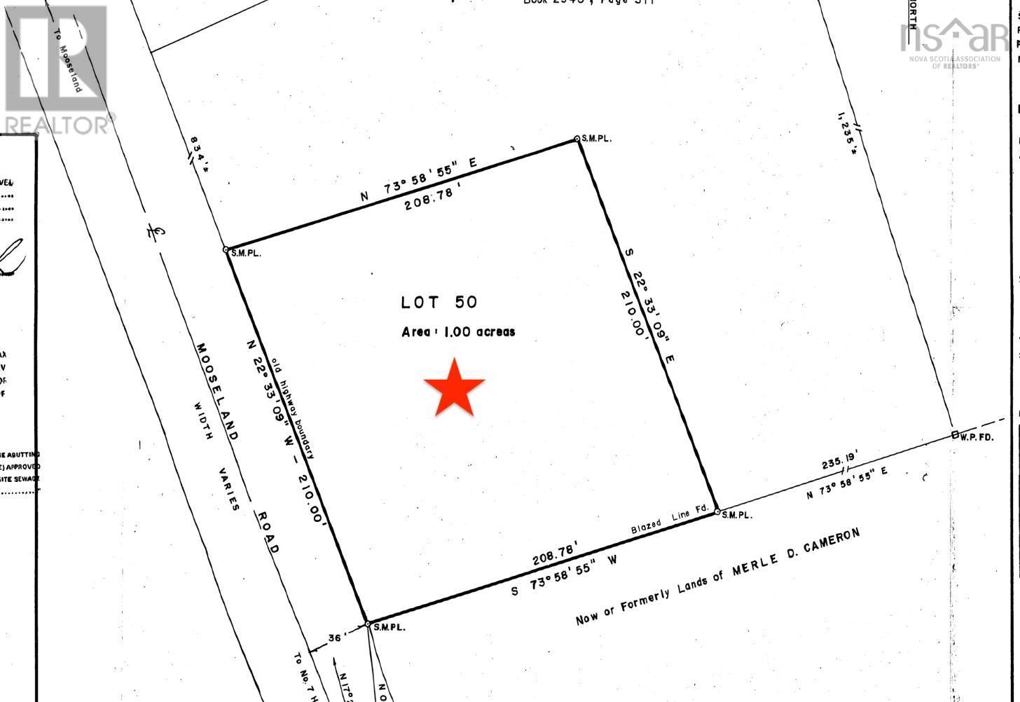 For sale Lot 50 Mooseland Road, Mooseland, Nova Scotia B0J3H0