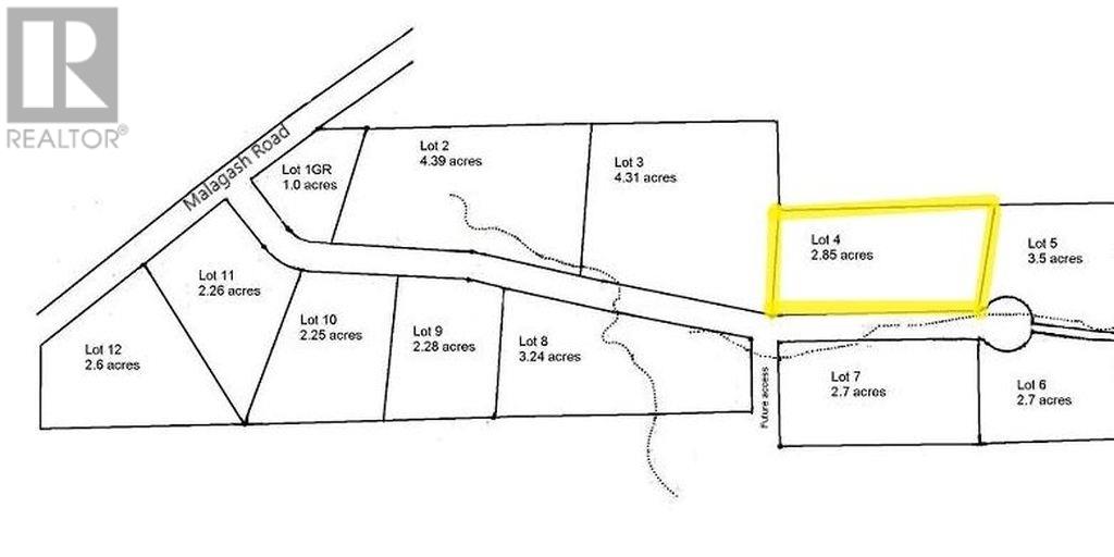 For sale Lot 4 Malagash Road, Baywood Estates, Malagash, Nova Scotia