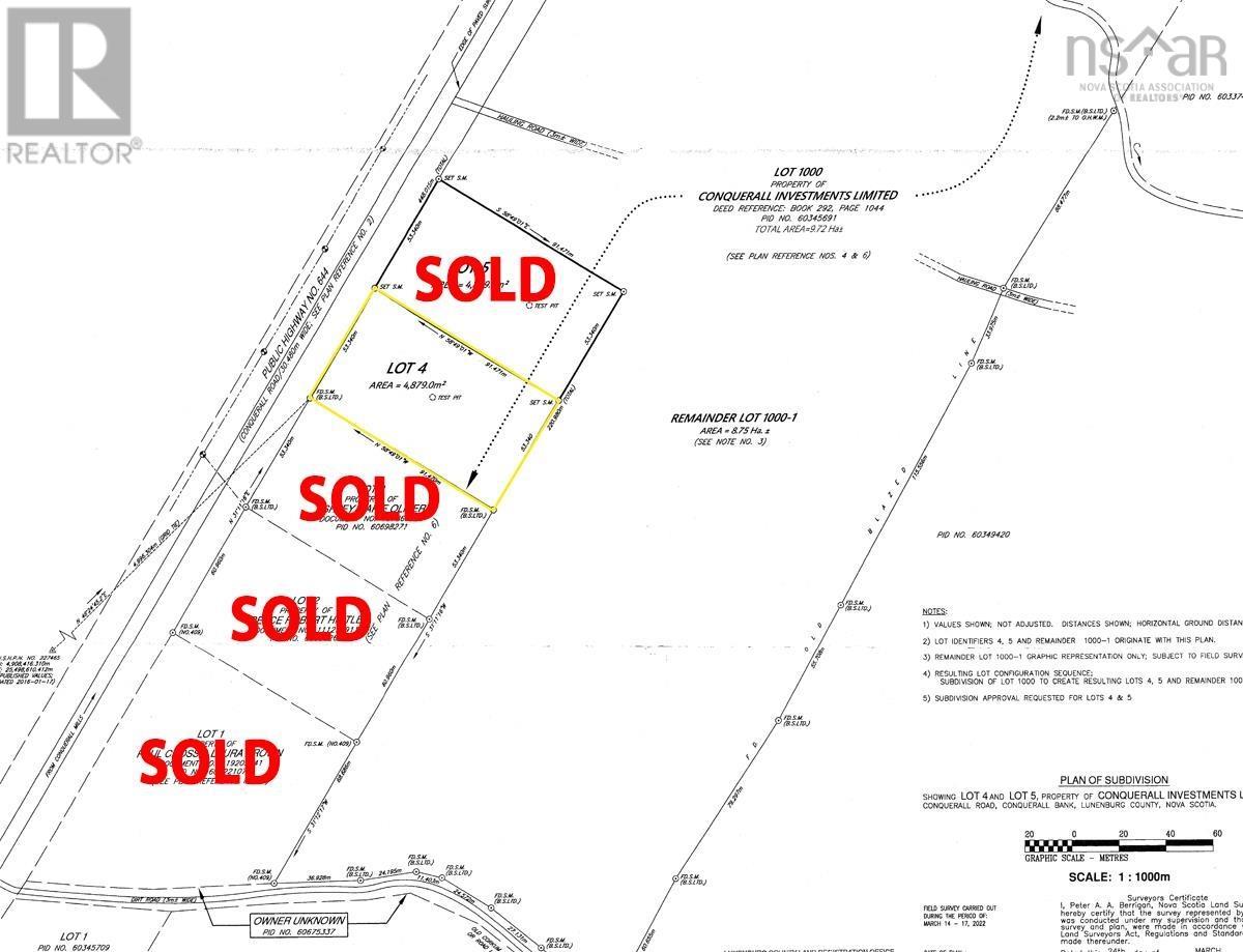 For sale Lot 4 CONQUERALL Road, Conquerall Bank, Nova Scotia B4V2W3