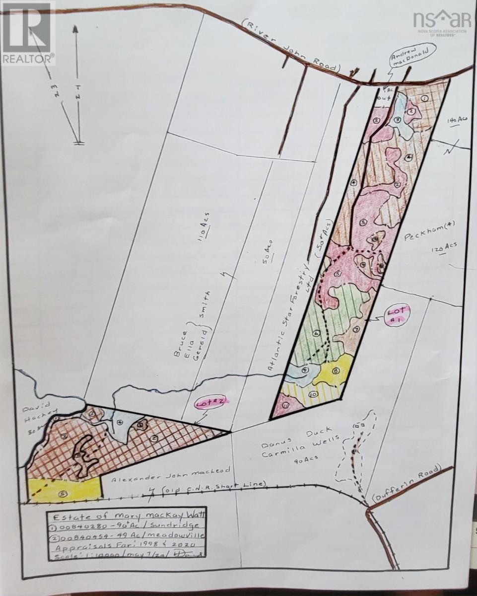 For sale 70.6 acres River John Road, Sundridge, Nova Scotia B0K1R0