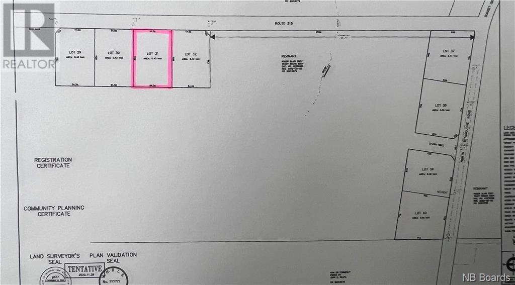 For sale Lot 31 Route 322, North Tetagouche, New Brunswick E2A4Y6