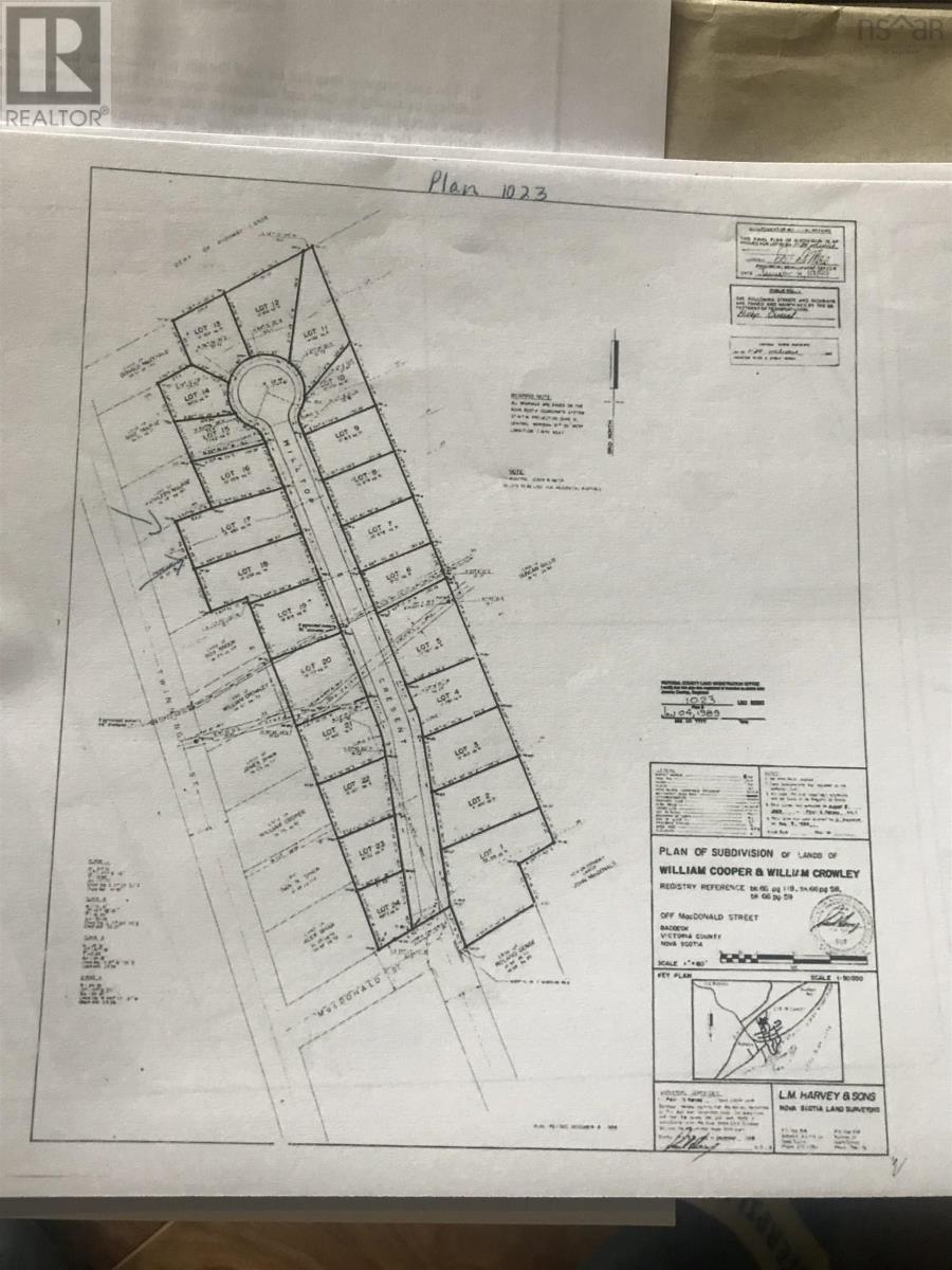 For sale Lot 17 Hilltop Crescent, Baddeck, Nova Scotia B0E1B0
