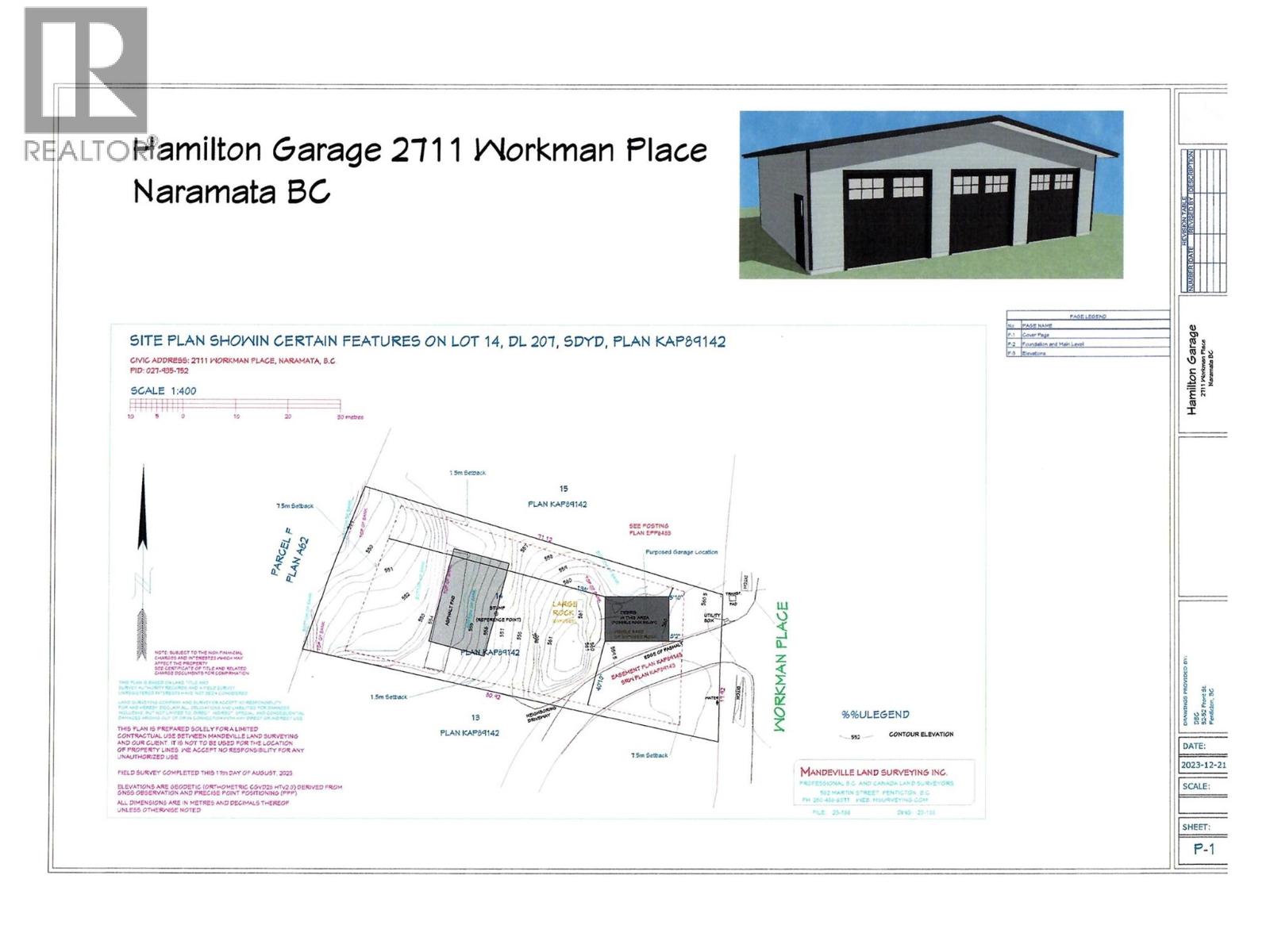 For sale 2711 Workman Place, Naramata, British Columbia V0H1N1