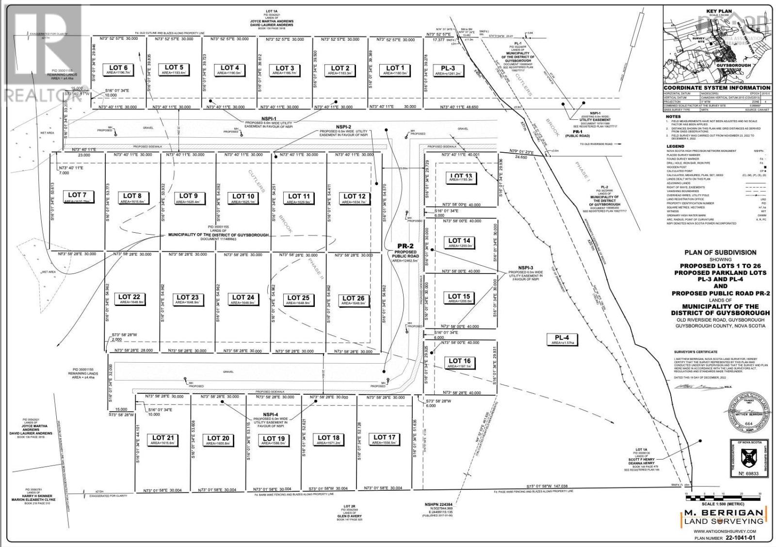 For sale Lot 13 Cutler Brook Estates, Guysborough, Nova Scotia B0H1N0