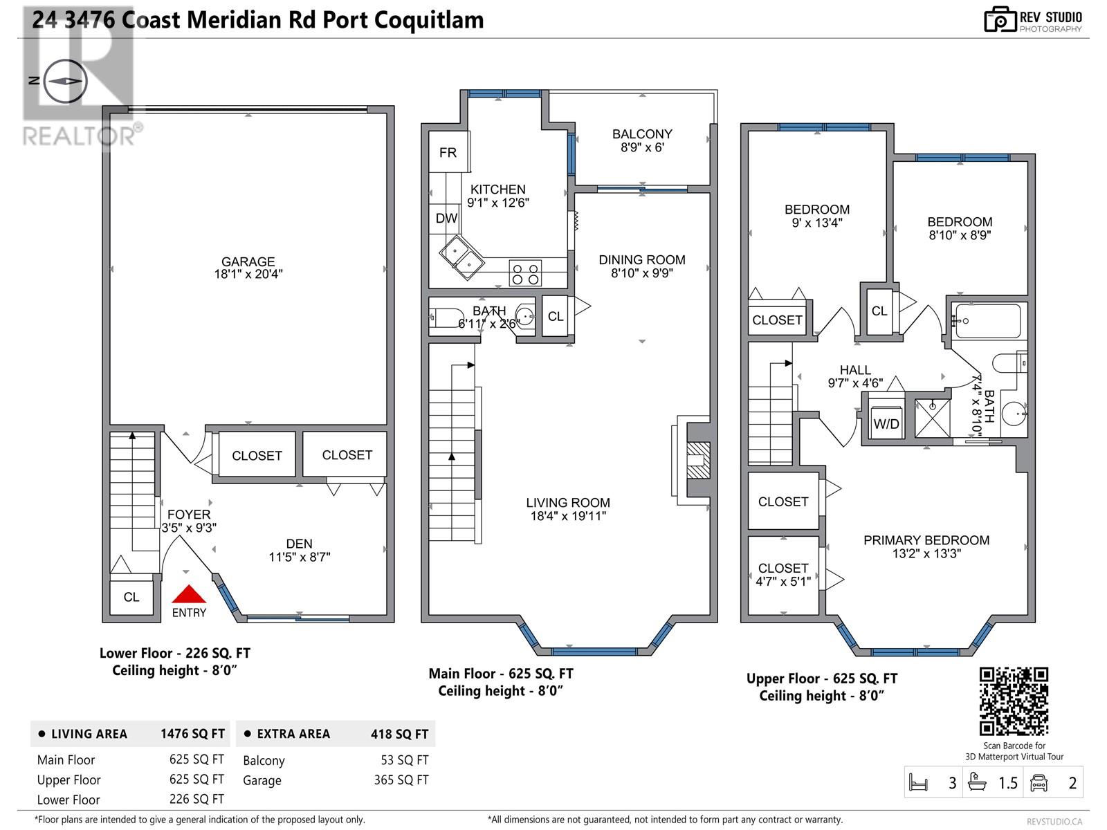 24 - 3476 Coast Meridian Road, Port Coquitlam — For Sale @ $899,900