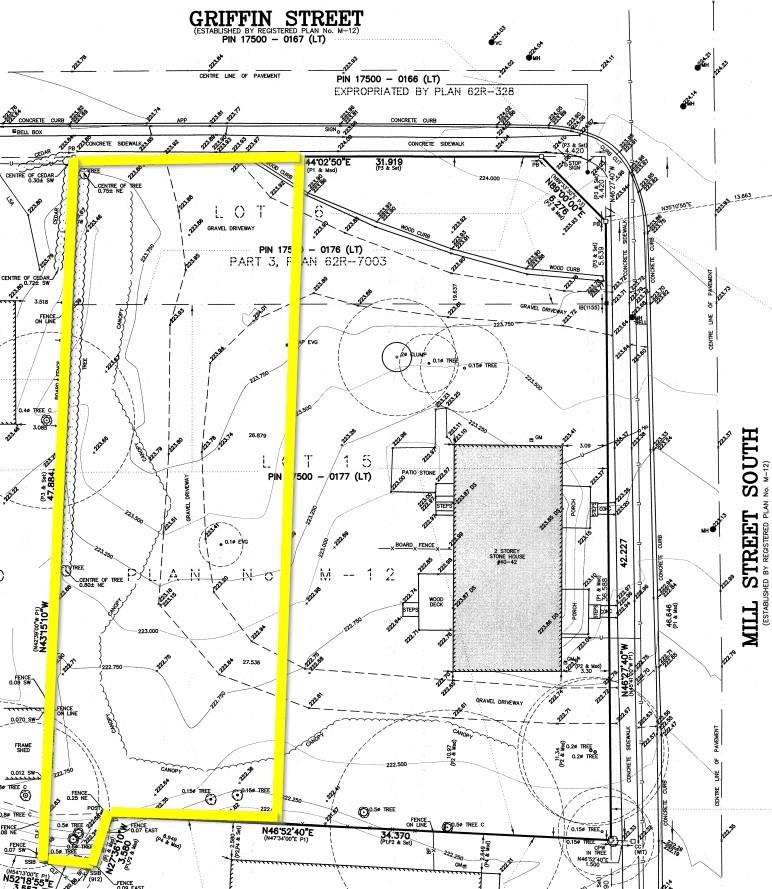 For sale 4042 vacant land located at 40 42 Mill Street S, Waterdown