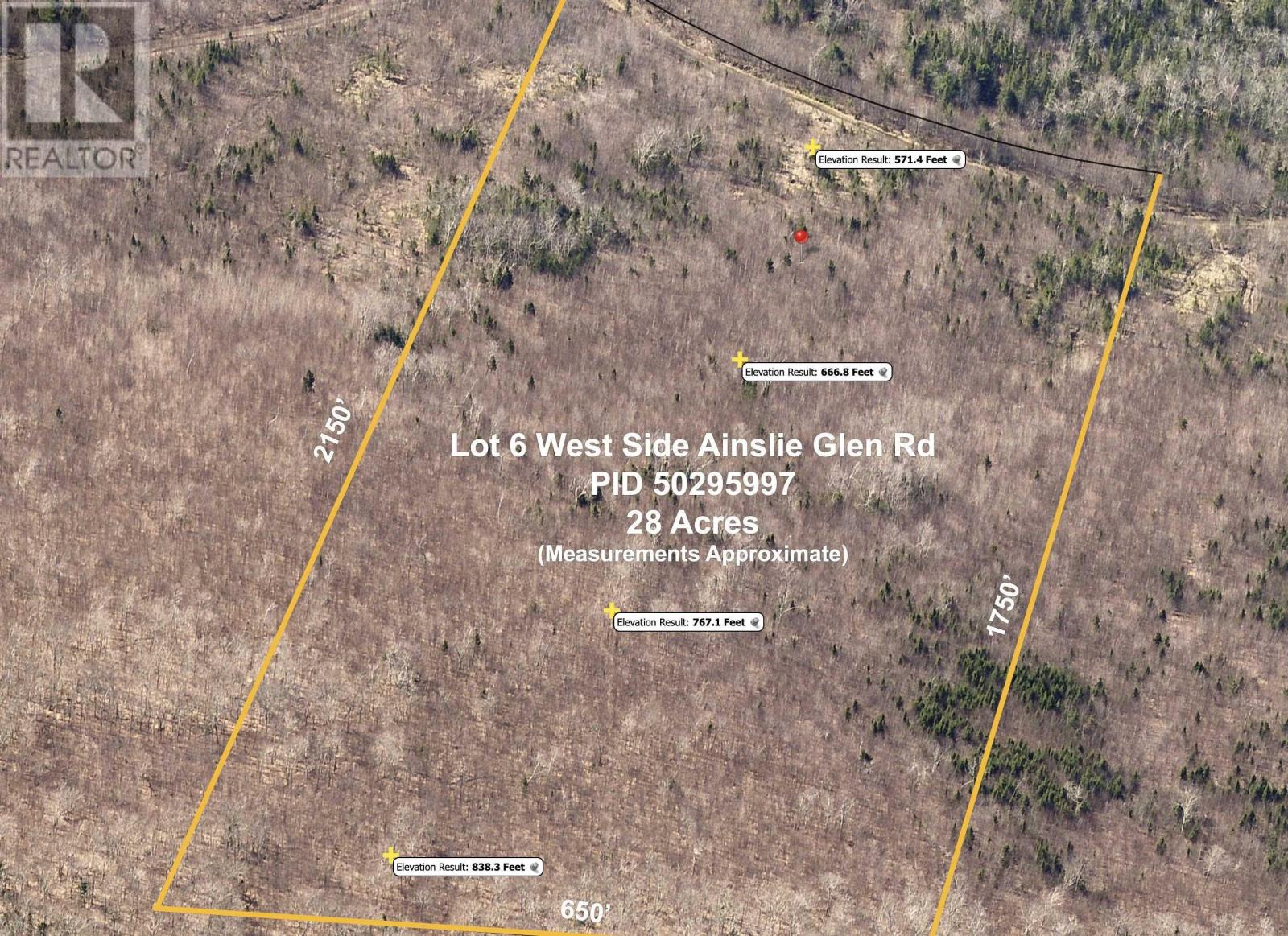 For sale Lot 6 West Side Ainslie Glen Road, West Lake Ainslie, Nova