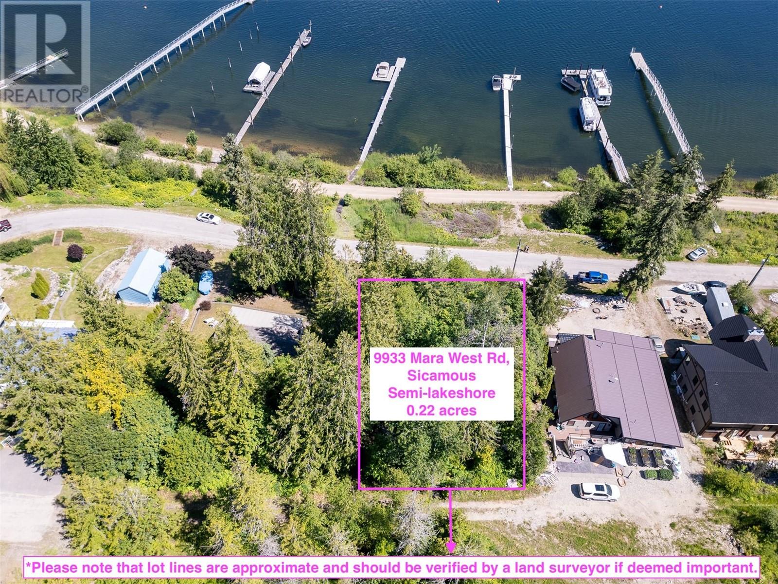 For sale 9933 Mara West Road Lot 18, Sicamous, British Columbia