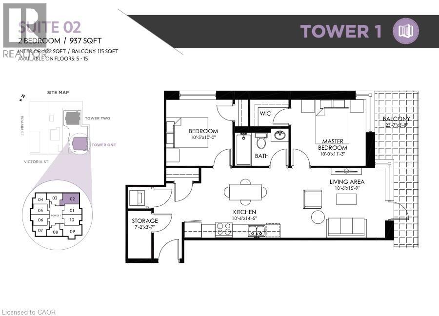 100 GARMENT Street UnitNo. 902, Kitchener