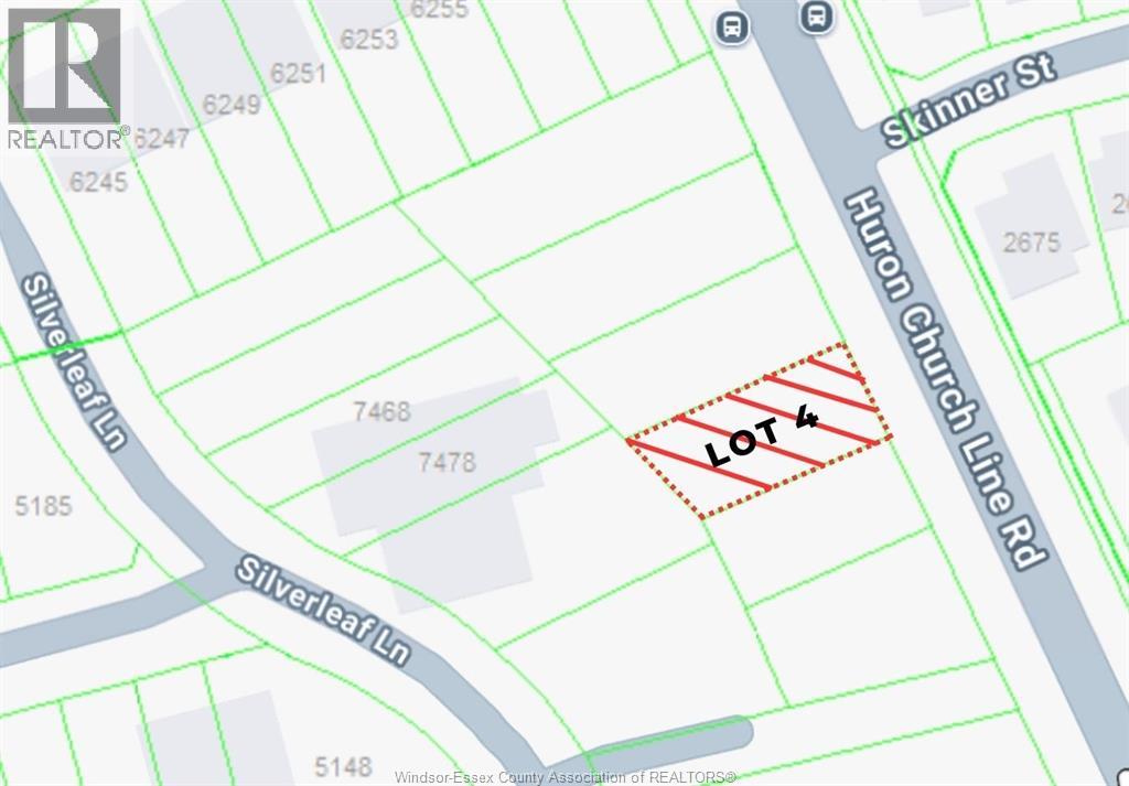 V/L Huron Church Line ROAD UnitNo. LOT No.4, LaSalle