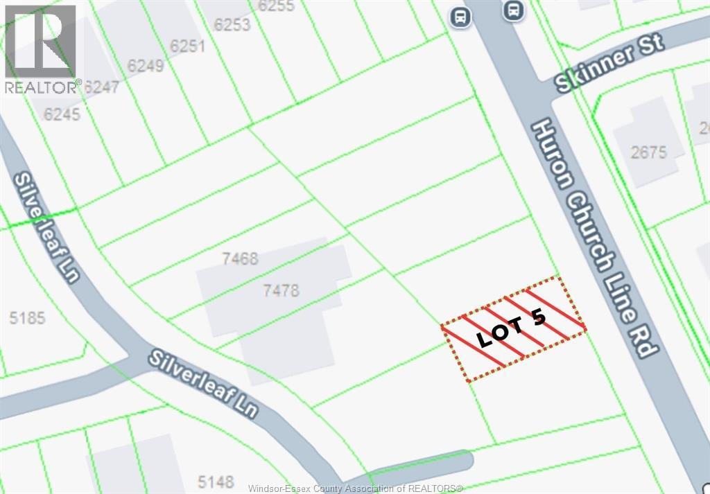V/L Huron Church Line ROAD UnitNo. LOT No.5, LaSalle
