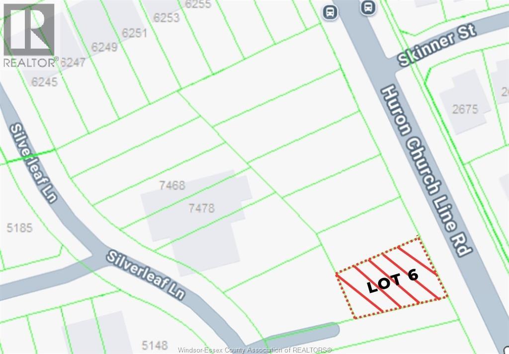V/L Huron Church Line ROAD UnitNo. LOT No.6, LaSalle
