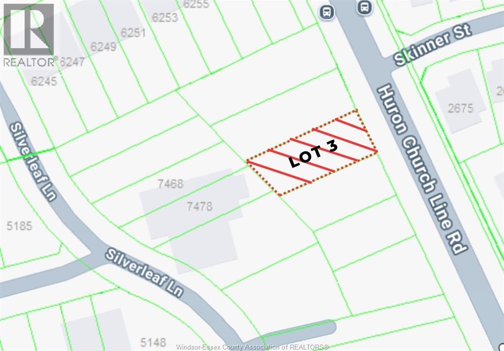 V/L Huron Church Line ROAD UnitNo. LOT No.3, LaSalle