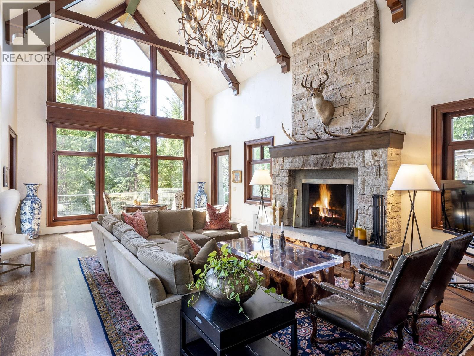 Modern living area with contemporary finishes and alpine character