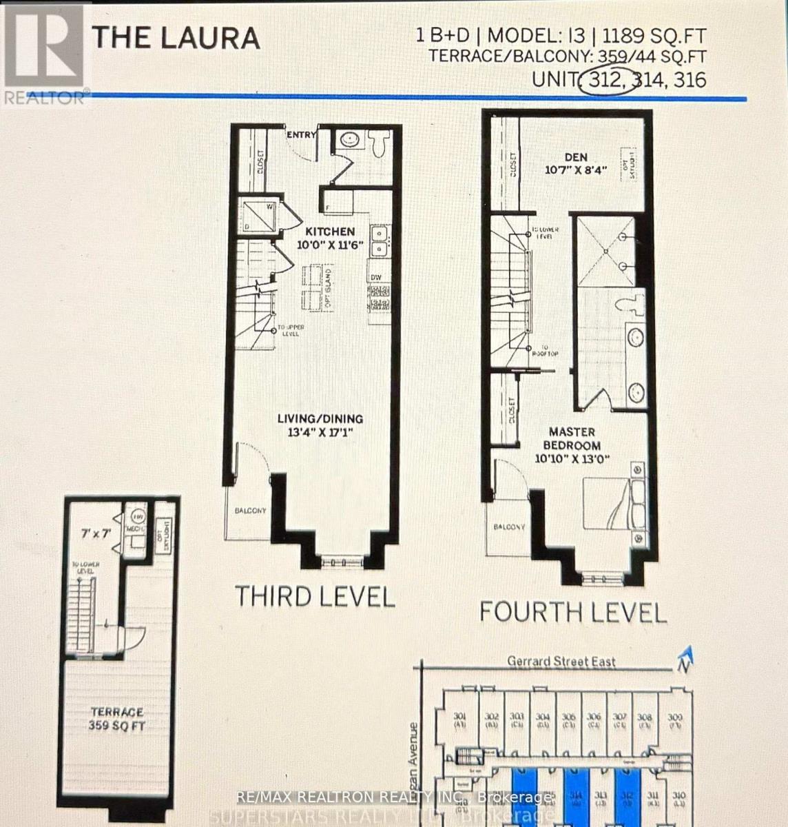 Row / Townhouse – 312 - 485 LOGAN AVENUE, Toronto – photo 2