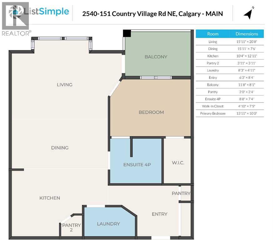 Apartment for Sale in 2450, 151 Country Village Road NE|Calgary, Alberta T3K5X5 3