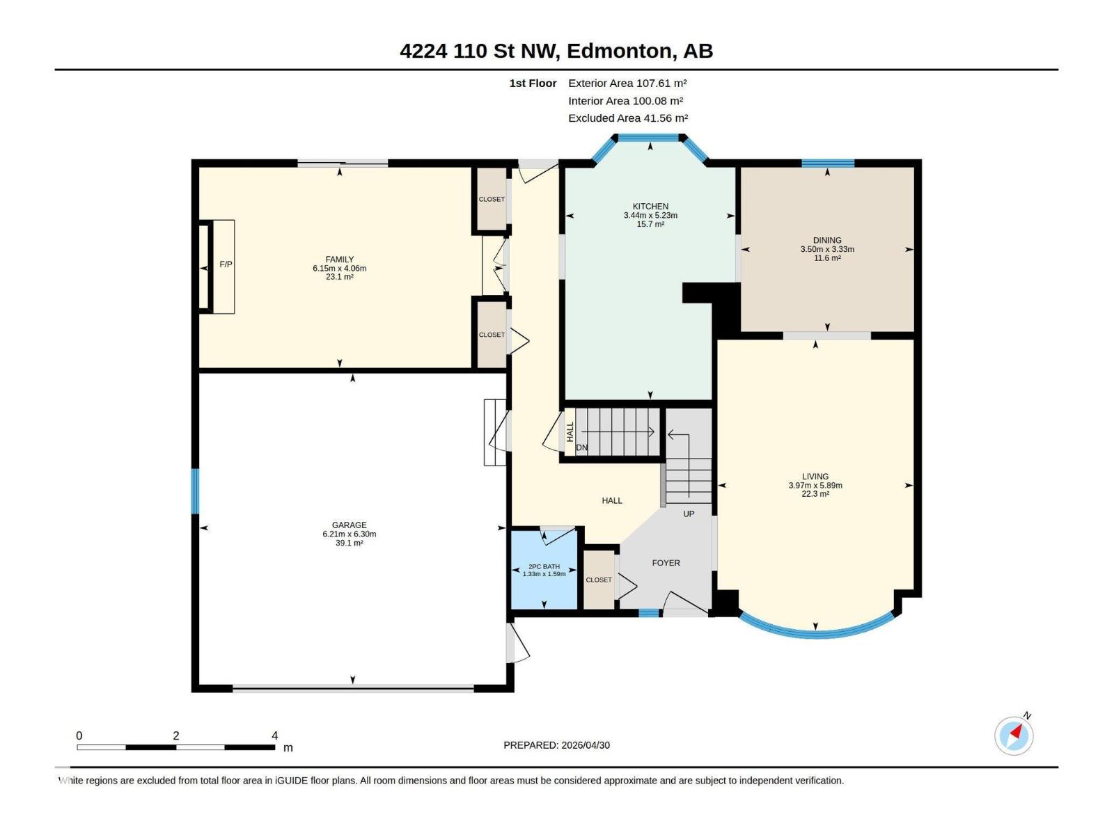 埃德蒙顿Rideau Park 4卧2卫独立屋|2034 sqft经典双层家庭住宅 - 43