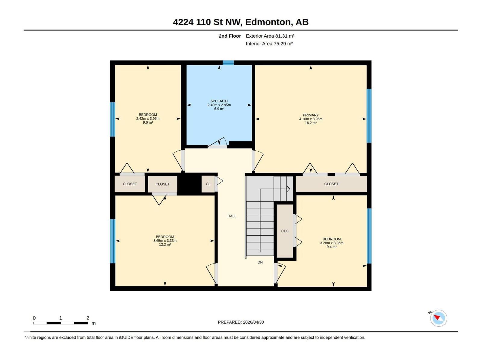 埃德蒙顿Rideau Park 4卧2卫独立屋|2034 sqft经典双层家庭住宅 - 44