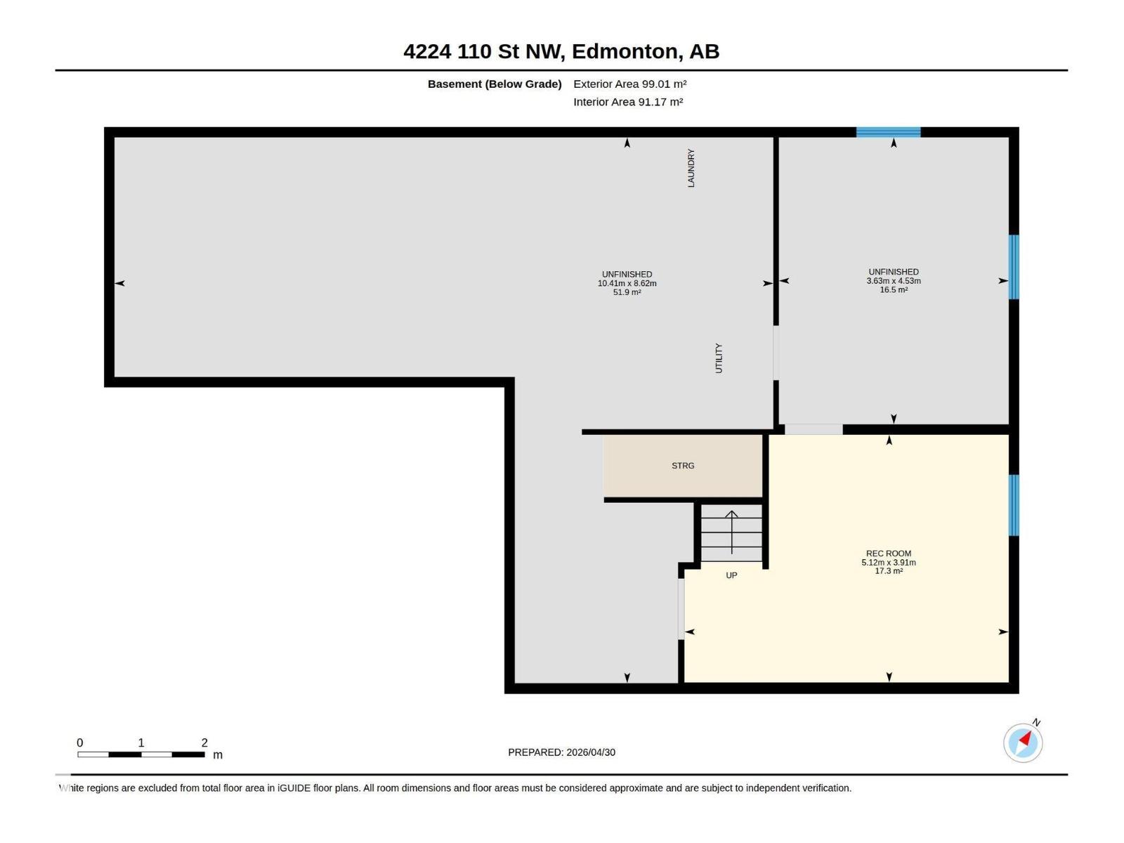 埃德蒙顿Rideau Park 4卧2卫独立屋|2034 sqft经典双层家庭住宅 - 45