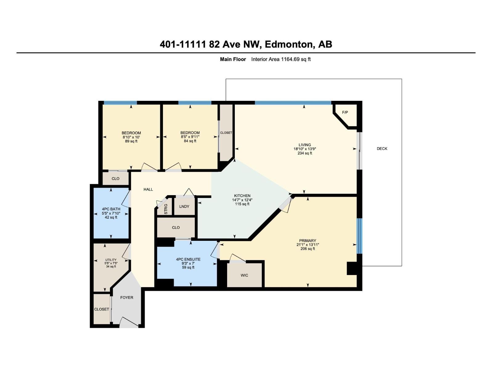 埃德蒙顿 Garneau 社区|3卧2卫现代精装公寓|Whyte Avenue 核心地段 - 31