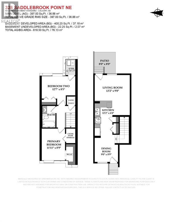 Row / Townhouse for Sale in 328 Saddlebrook Point NE|Calgary, Alberta T3J0G5 3