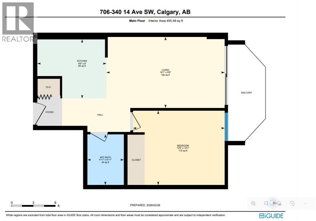 Apartment for Sale in 706, 340 14 Avenue SW|Calgary, Alberta T3Z1K4 3