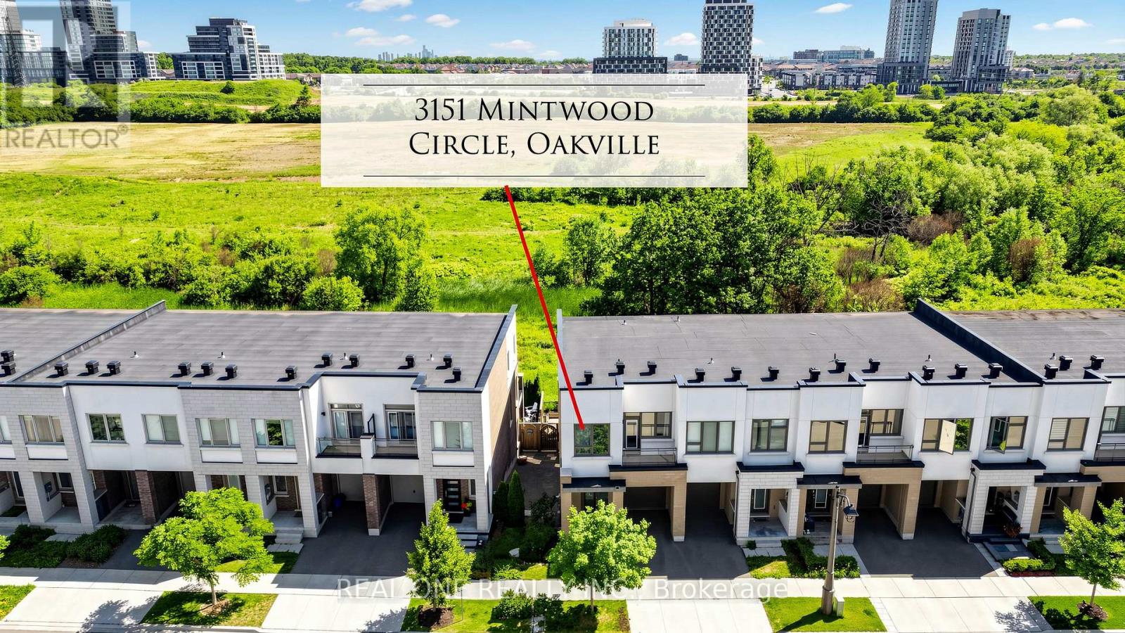 Row / Townhouse for Sale in 3151 MINTWOOD CIRCLE|Oakville (GO Glenorchy), Ontario L6H0N9