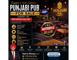 Actual confidential Punjabi pub listing in Surrey