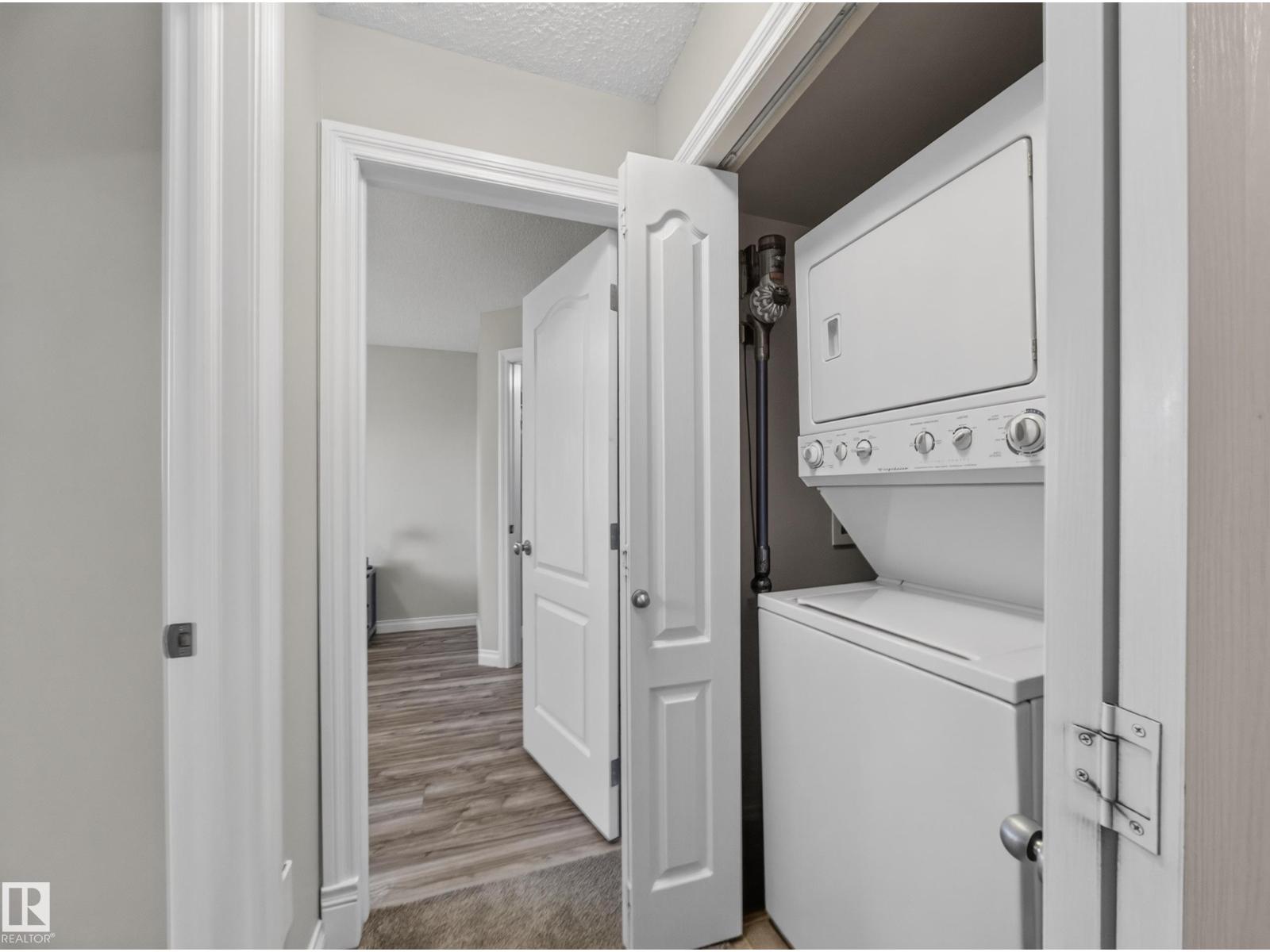 Laundry closet and hall