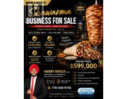 Actual Downtown Vancouver Syrian shawarma restaurant listing