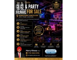 Actual Downtown Vancouver nightclub and event venue listing
