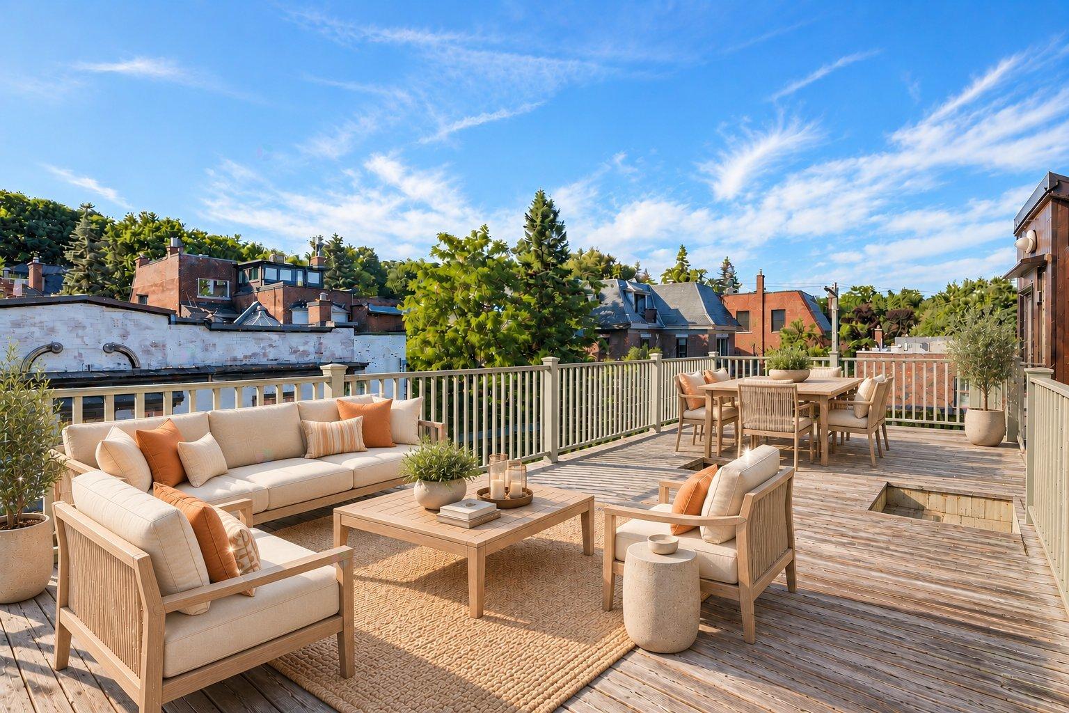 Terrasse sur le toit