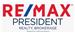 RE/MAX PRESIDENT REALTY logo