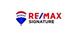RE/MAX SIGNATURE L.B. logo